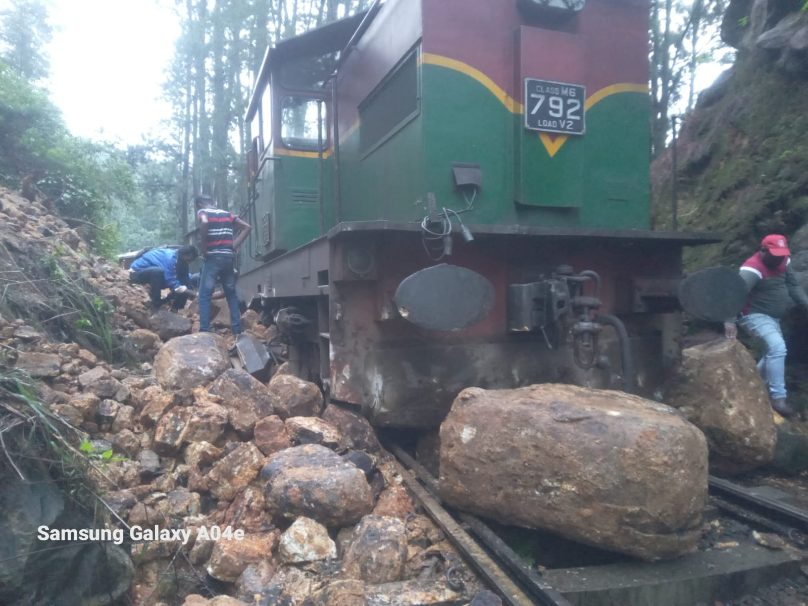 Landslide Causes Disruption in Upcountry Railway Line