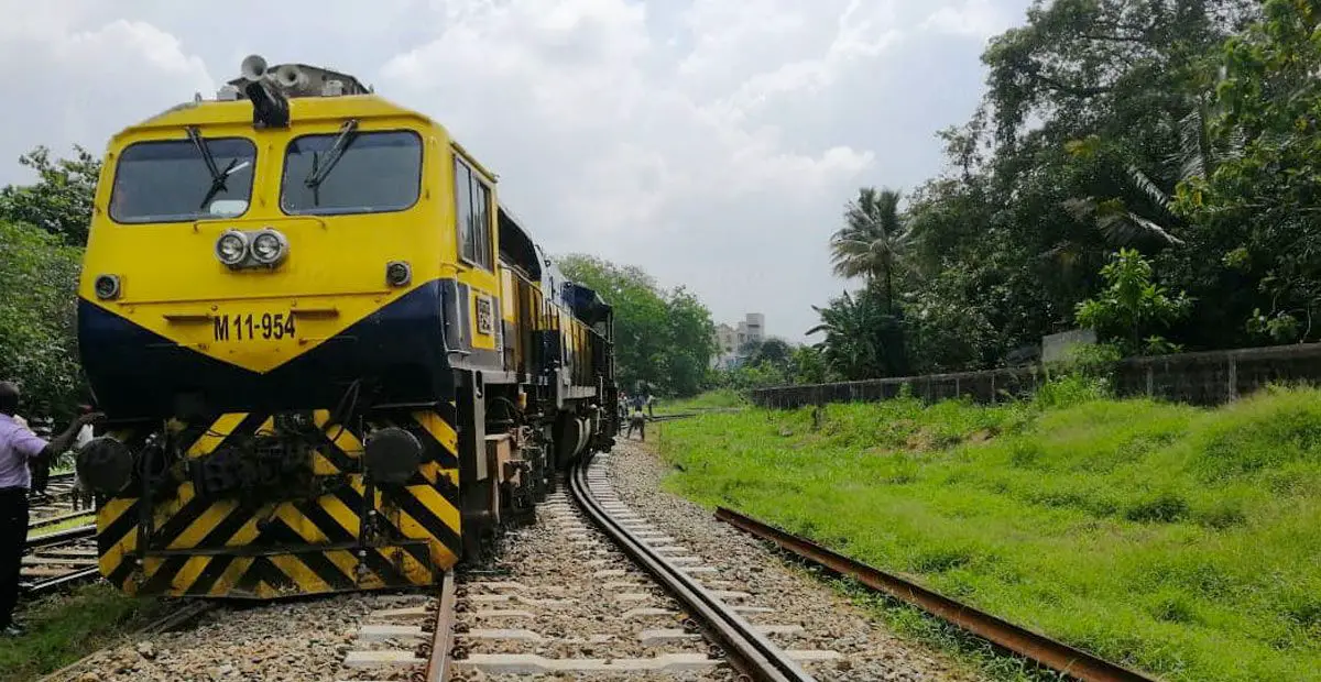 Class M11 Locomotive Derailed Near Peralanda Railway Station