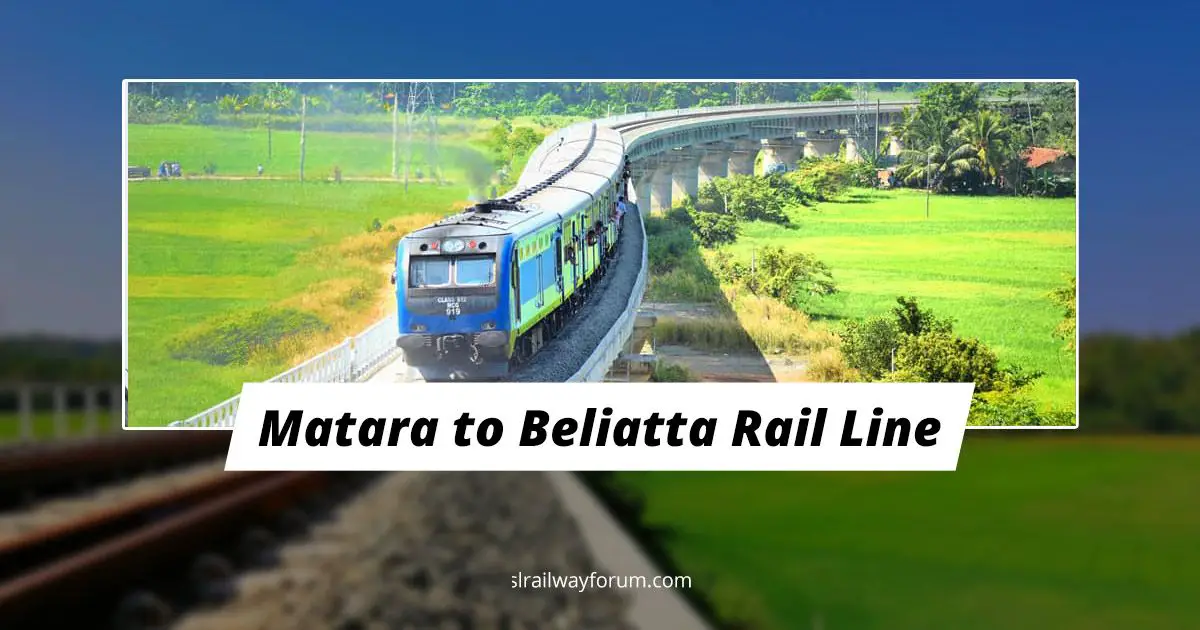 First train between Matara and Beliatta Railway Line will run on this Sunday