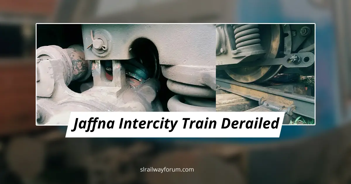 Jaffna Intercity Derailed at Maho Junction