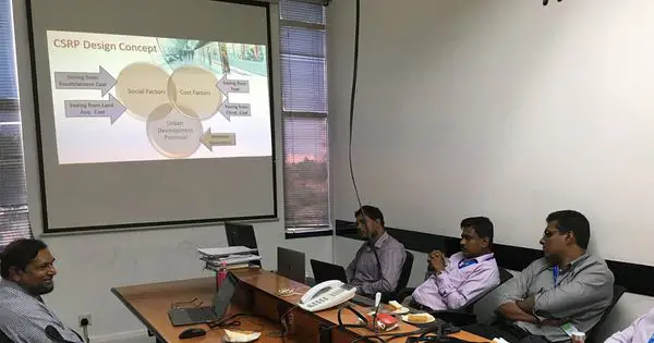 CSRP Presented The Initiatives and Designs of KV Line to Mobitel Officials