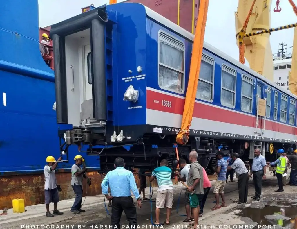 The First Class S14 DEMU Has Arrived in Sri Lanka